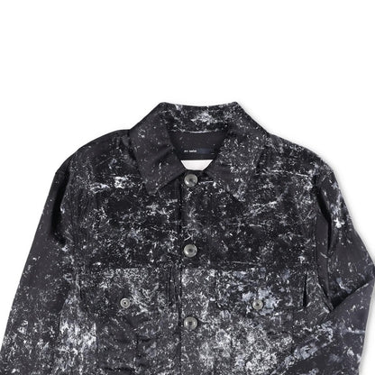 SONG FOR THE MUTE Mens Jacket Black Viscose Collared Buttoned Size 46 RRP 1045 — View 2