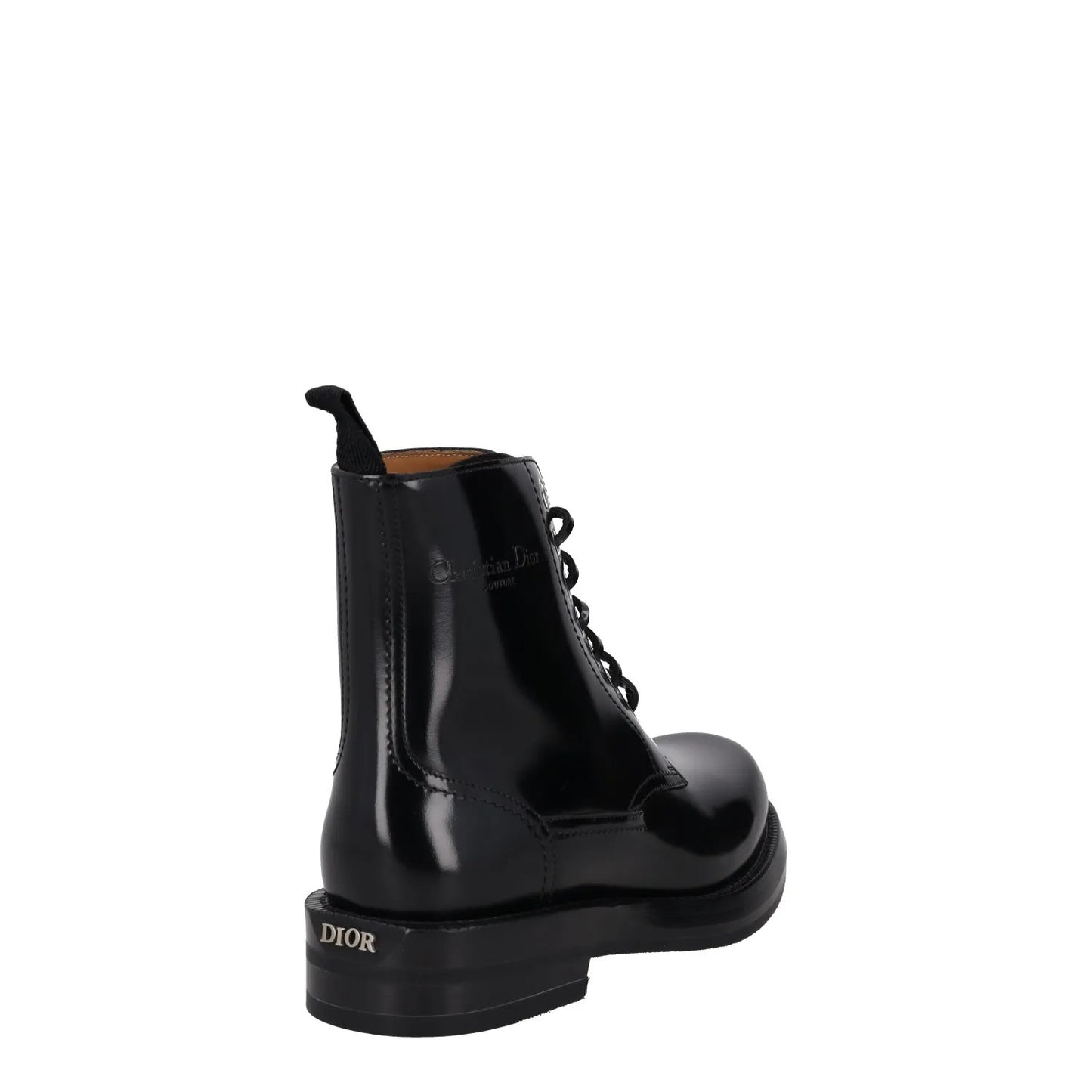 DIOR HOMME Mens Carlo Combat Boots Patent Leather Black Lace Up UK 12 RRP 1150 — View 6