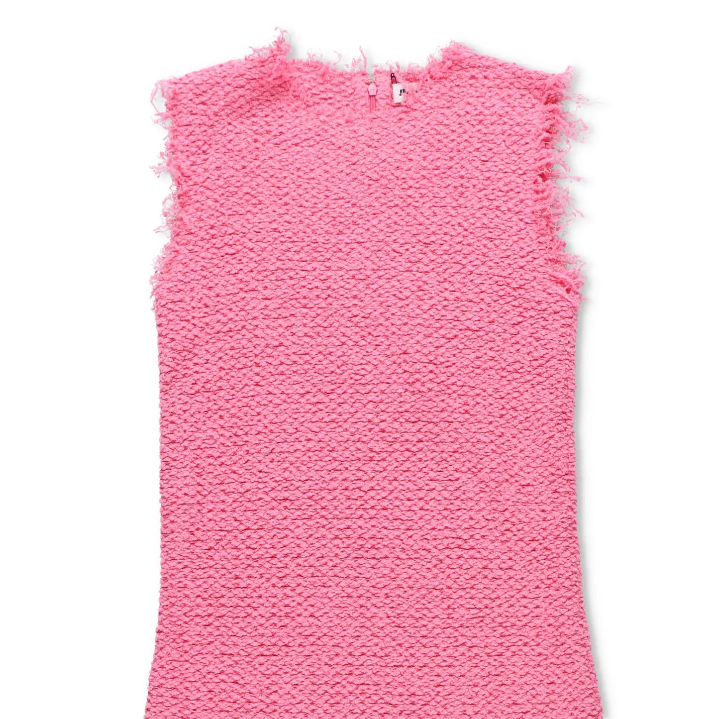 JIL SANDER Womens Midi Dress Sleeveless Flared Hem Frayed Edges Pink 38 RRP 2080 — View 3