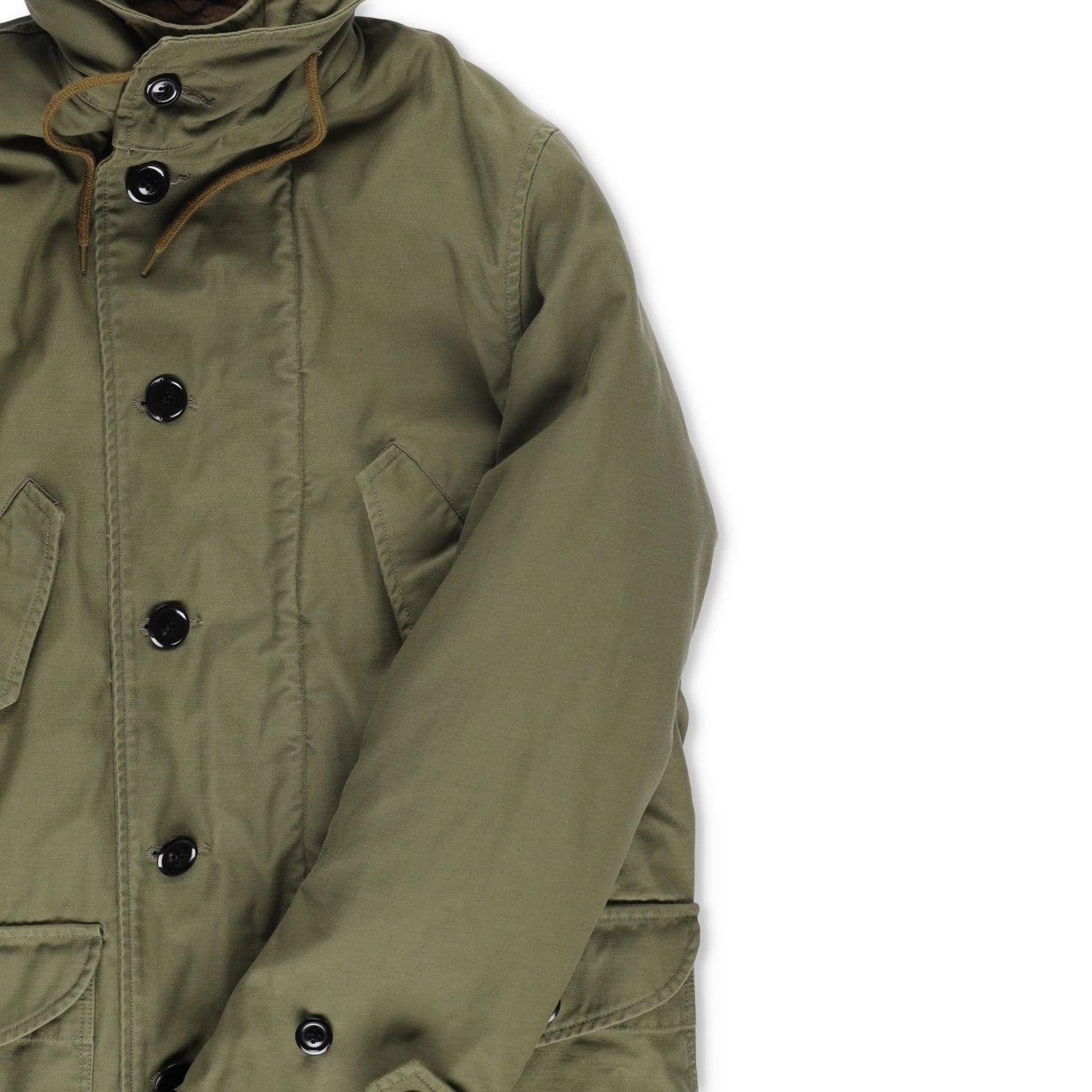 SAINT LAURENT Cotton Mens Parka Jacket Green Shearling Lining Size XS RRP3000 — View 2