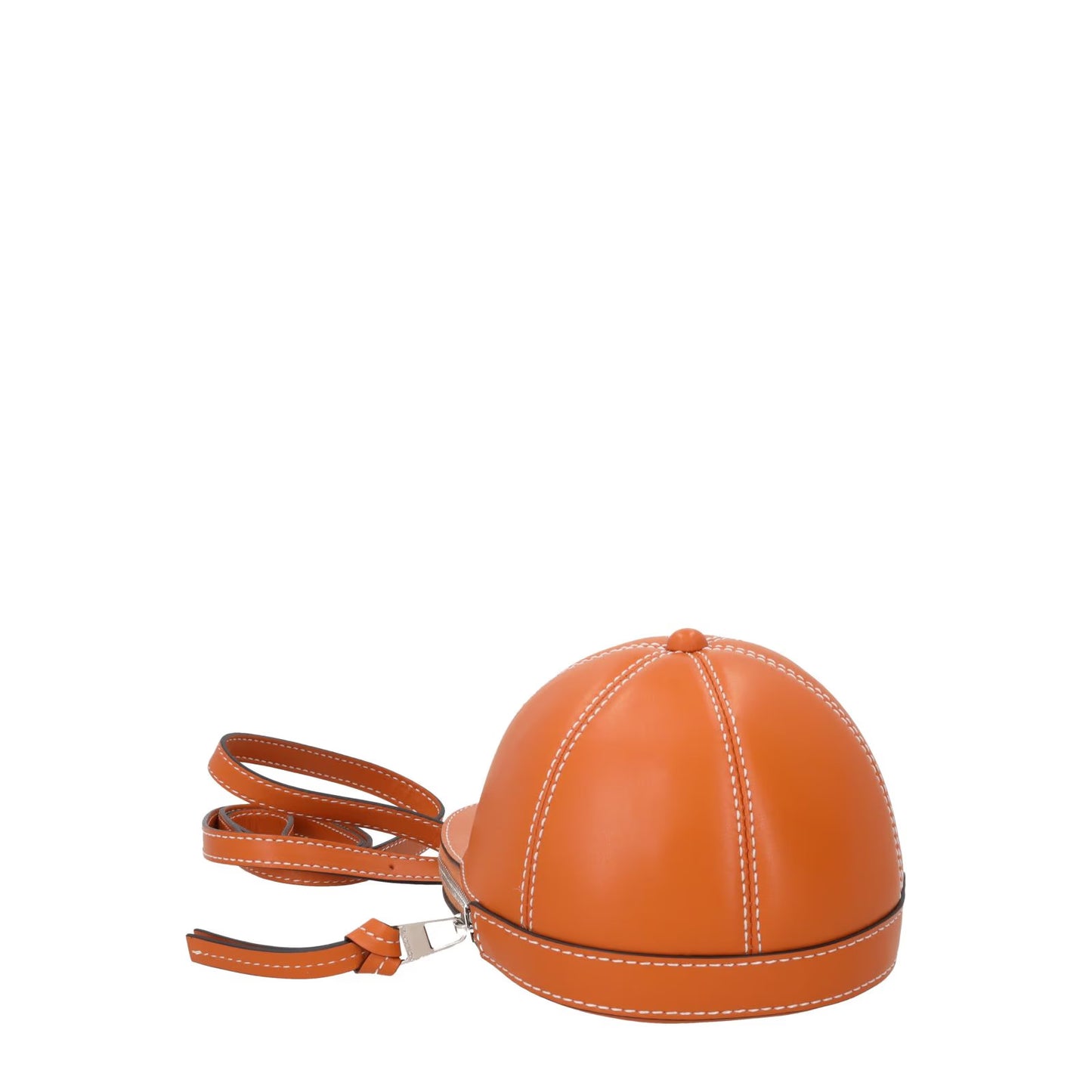 J.W. ANDERSON Womens Midi Cap Crossbody Bag Leather Orange Size M RRP 490 — View 3