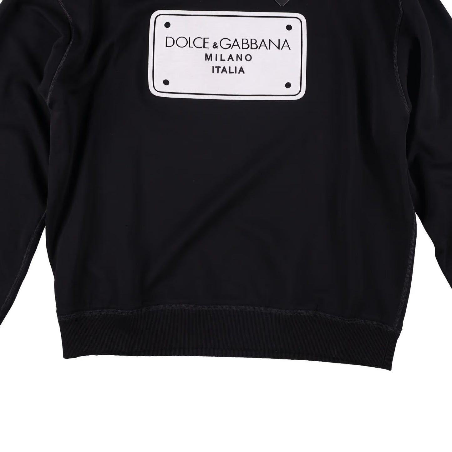 DOLCE & GABBANA Mens Sweatshirt Hu7Du+Taglio Laser+ Ricamo Black 54 RRP 720 — View 9