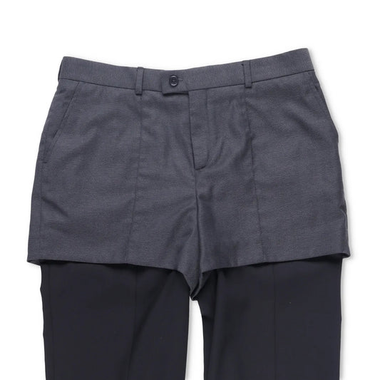 BETTTER Womens Double Waistband Trousers Black Grey Slim Leg Size M RRP 800 — View 2