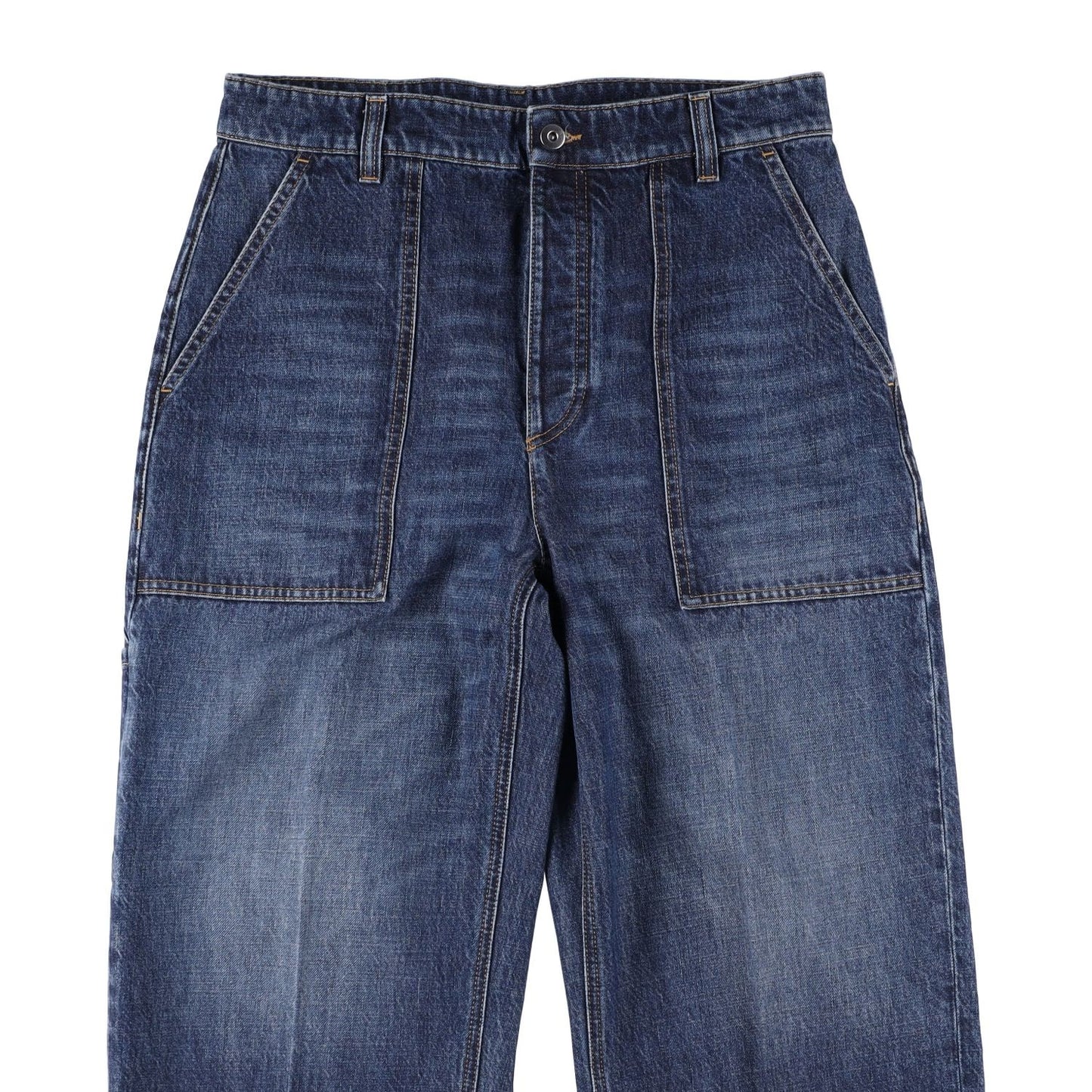 BOTTEGA VENETA Womens Jeans Straight High Waist Ankle Length Denim 40 RRP 860 — View 2