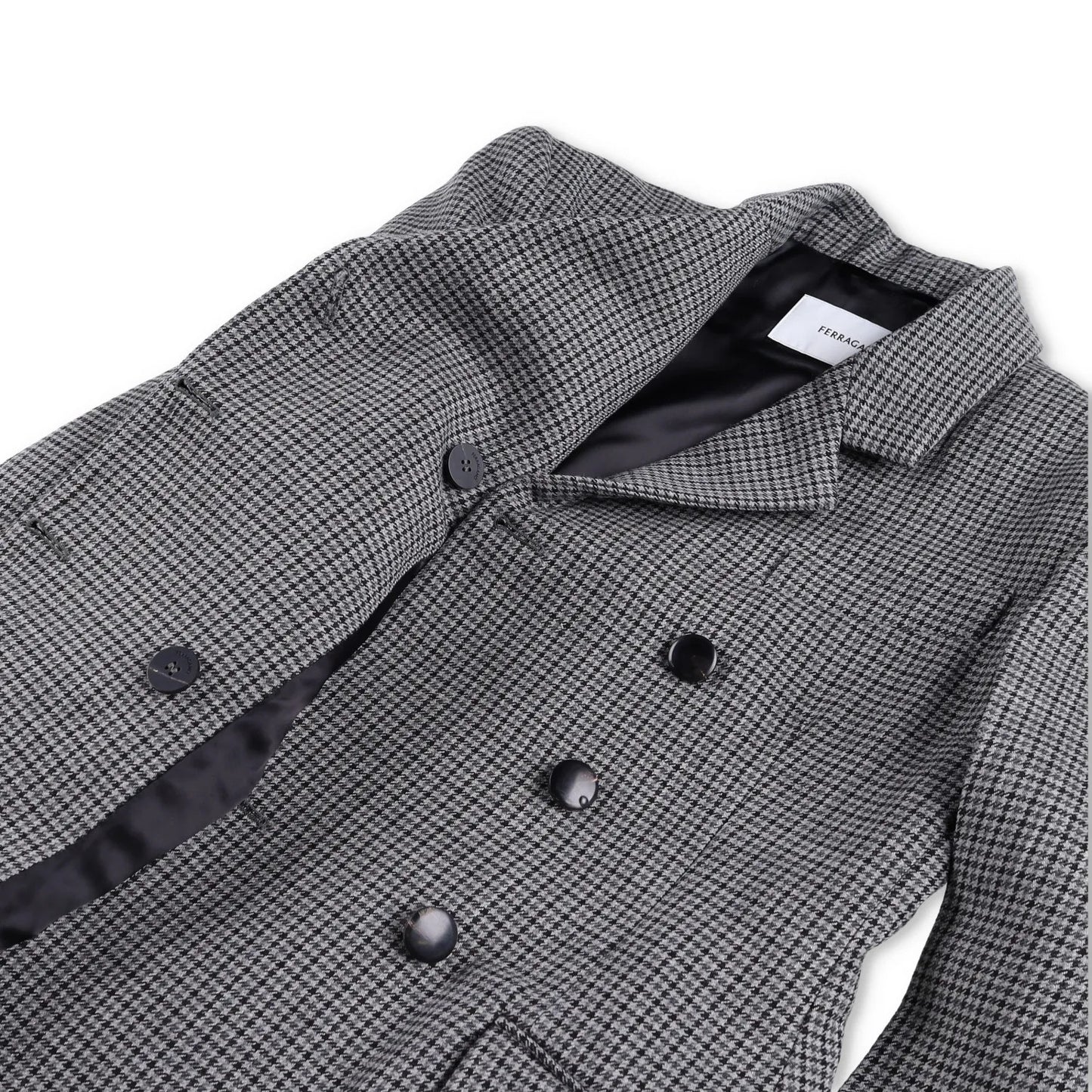 SALVATORE FERRAGAMO Womens Blazer Jacket Collare Pockets Grey 40 RRP 2635 — View 6