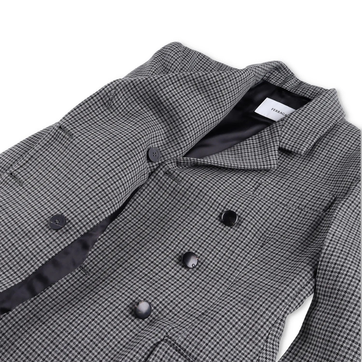 SALVATORE FERRAGAMO Womens Blazer Jacket Collare Pockets Grey 40 RRP 2635 — View 6