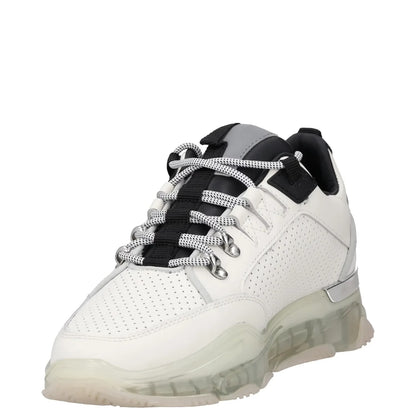 MALLET Mens Trainers White Leather Low Top Lace Up Sneakers UK 7 RRP 185 — View 3