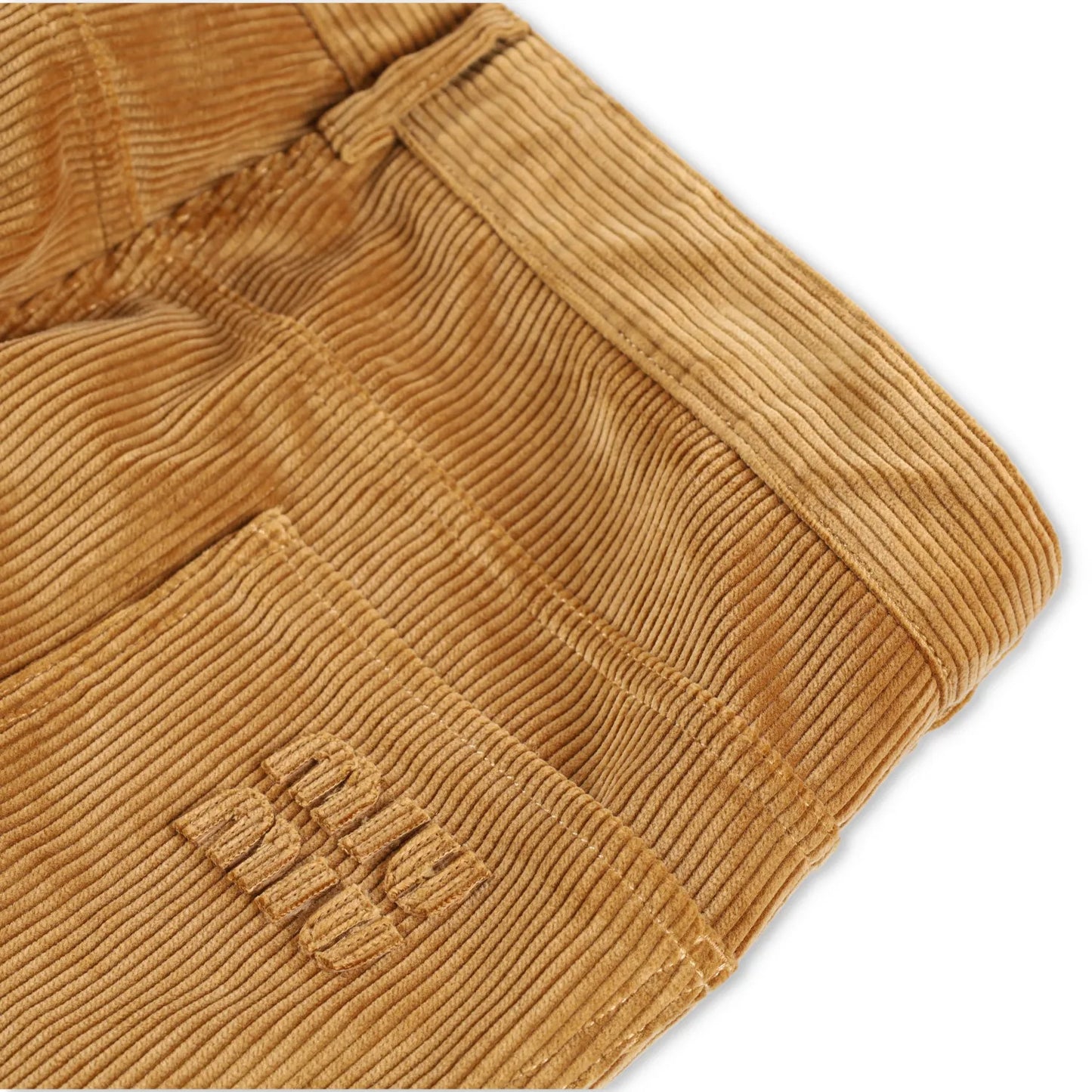 MIU MIU Men Velluto Coste Chino Trousers Yellow Corduroy Slash Pocket 50 RRP1220 — View 6