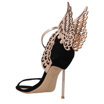 SOPHIA WEBSTER Womens Evangeline Sandal Suede Leather Black Heel UK 7.5 RRP580 — View 5