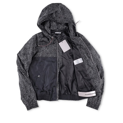 DIOR HOMME Mens Jackets AO Logo Hooded Zipped Black Two Tone Size 46 RRP 1450 — View 6