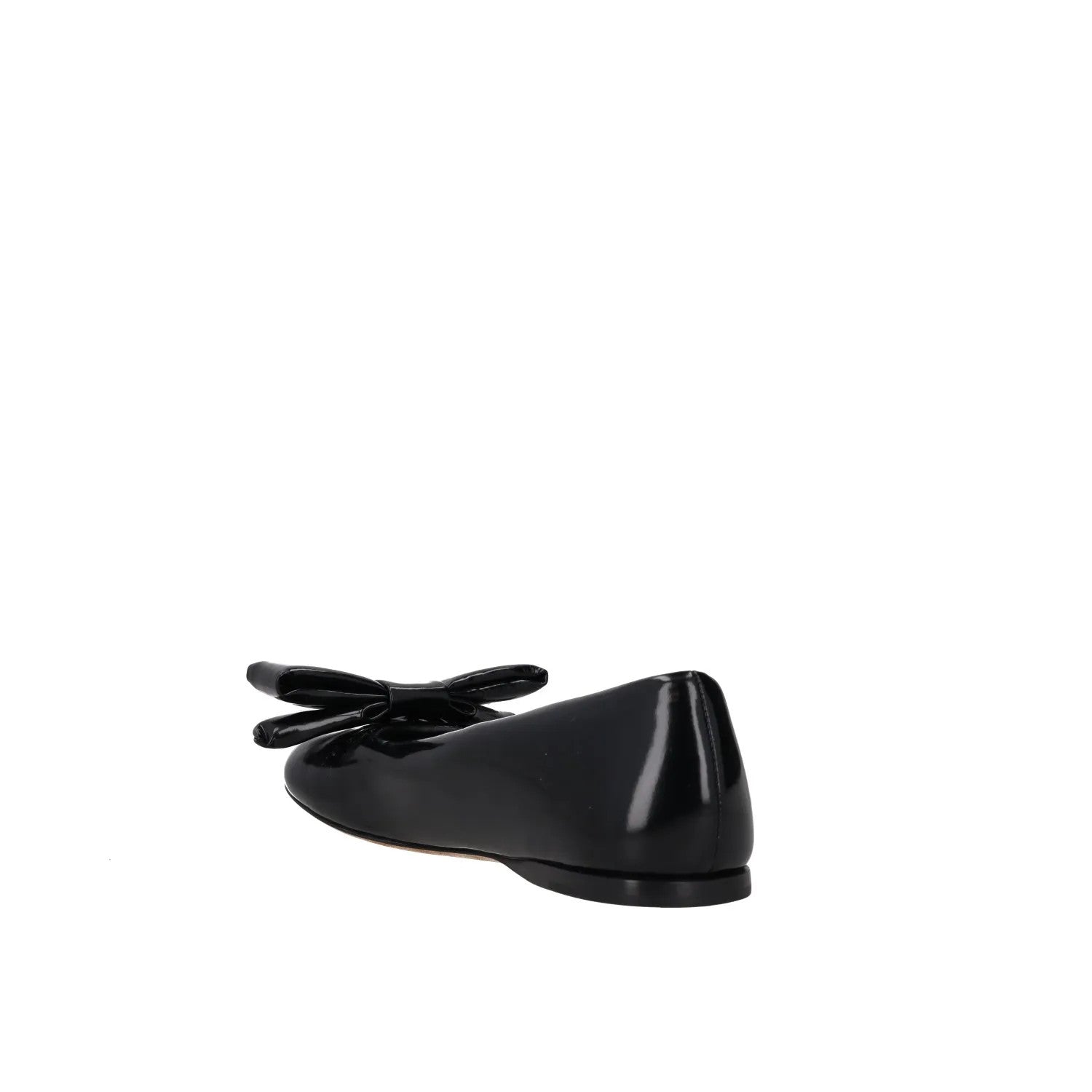 LOEWE Womens Flats Black Patent Leather Bow Detail Slip On Round Toe UK4 RRP 500 — View 5