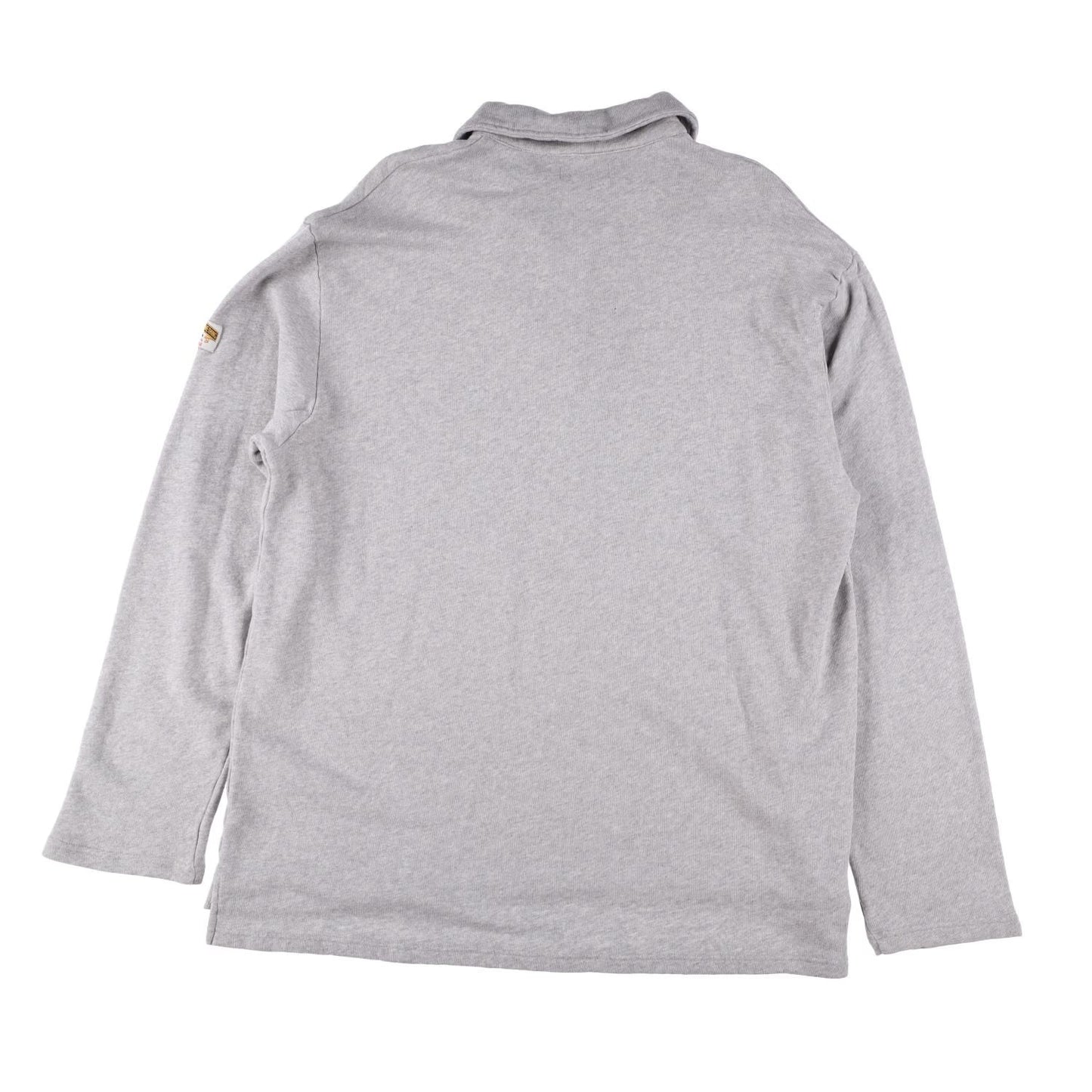 MARTINE ROSE Mens Polo Shirt Collared Quarter Zip Grey Long Sleeve Size L RRP340 — View 9
