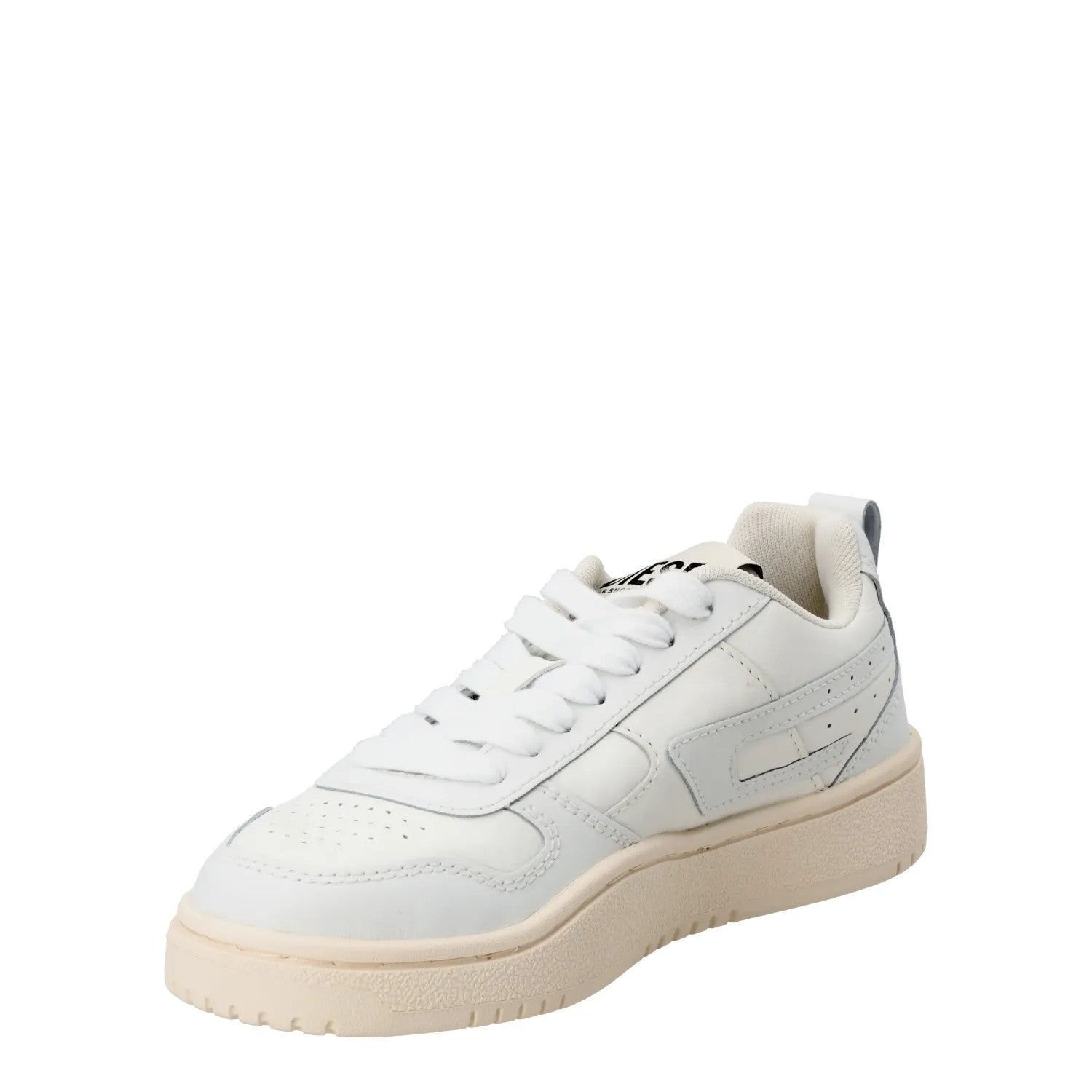 DIESEL Womens S-Ukiyo V2 Low Sneaker Leather Low Tops White EU 37 RRP 195 — View 4