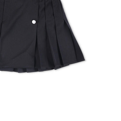 BOTTEGA VENETA Womens Mini Skirt Short Pleated Wool Black Size 38 RRP 1200 — View 4