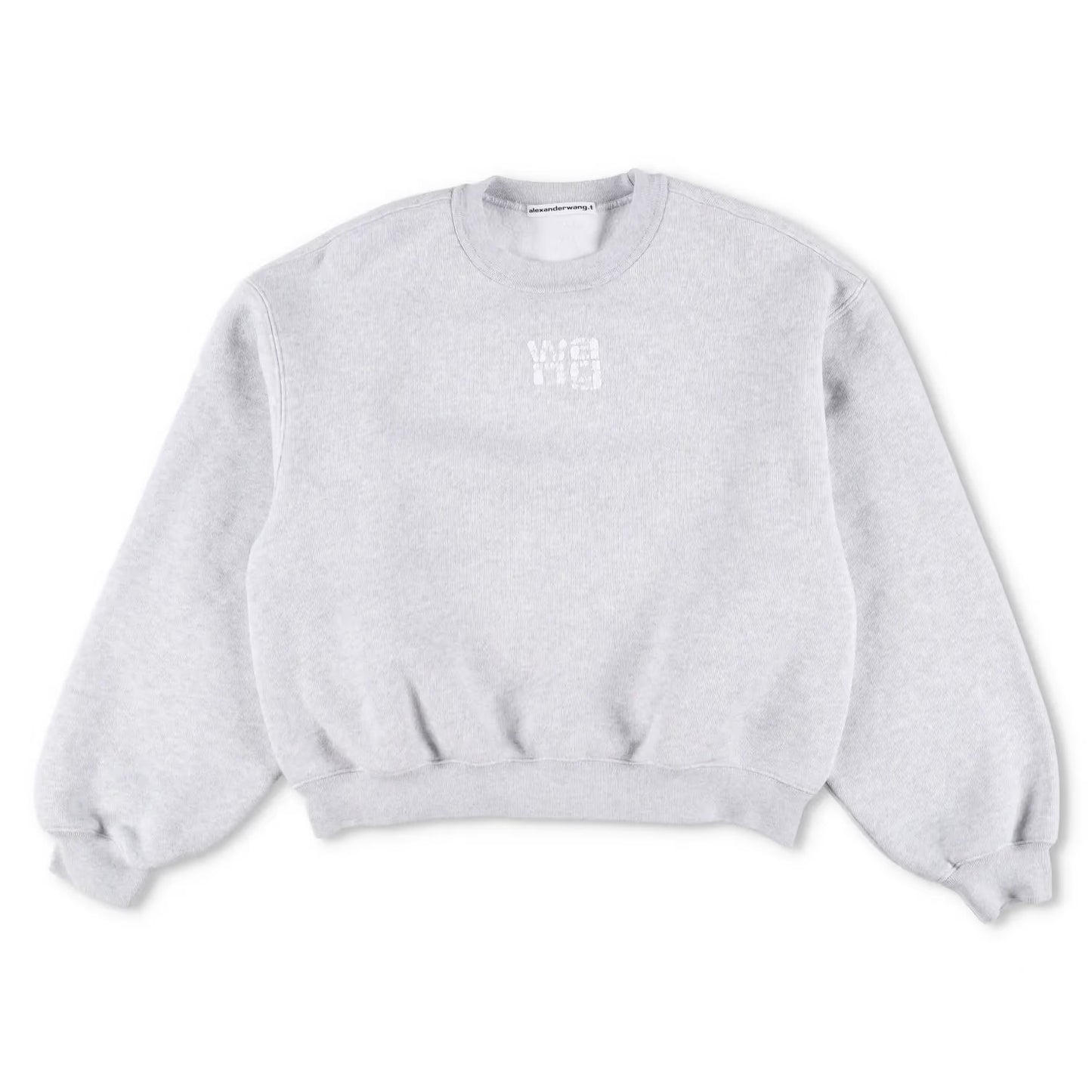 ALEXANDER WANG Womens Sweatshirt Grey Crew Neck Long Sleeve Size S RRP 250