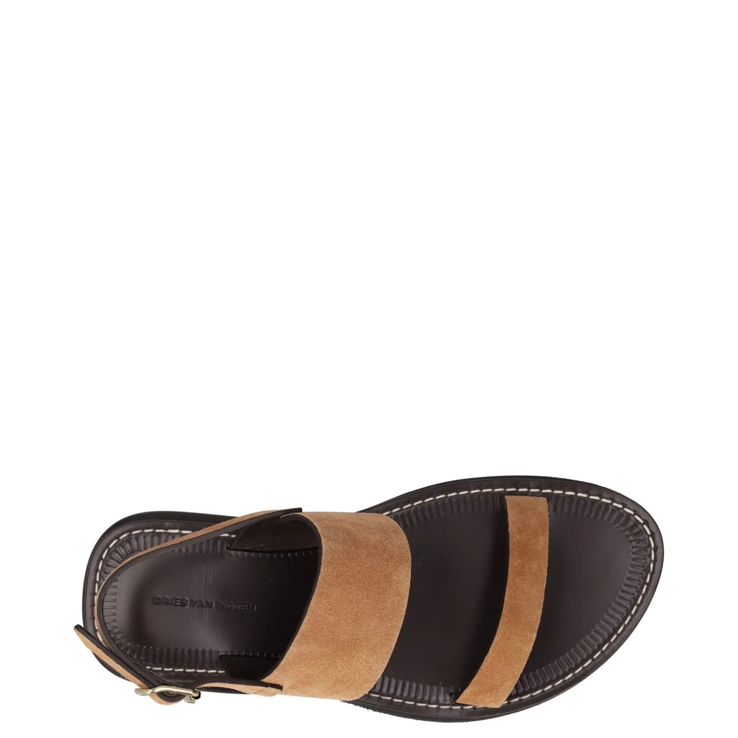 DRIES VAN NOTEN Womens Sandal Brown Leather Strap Buckle Open Toe UK 8 RRP 375 — View 7