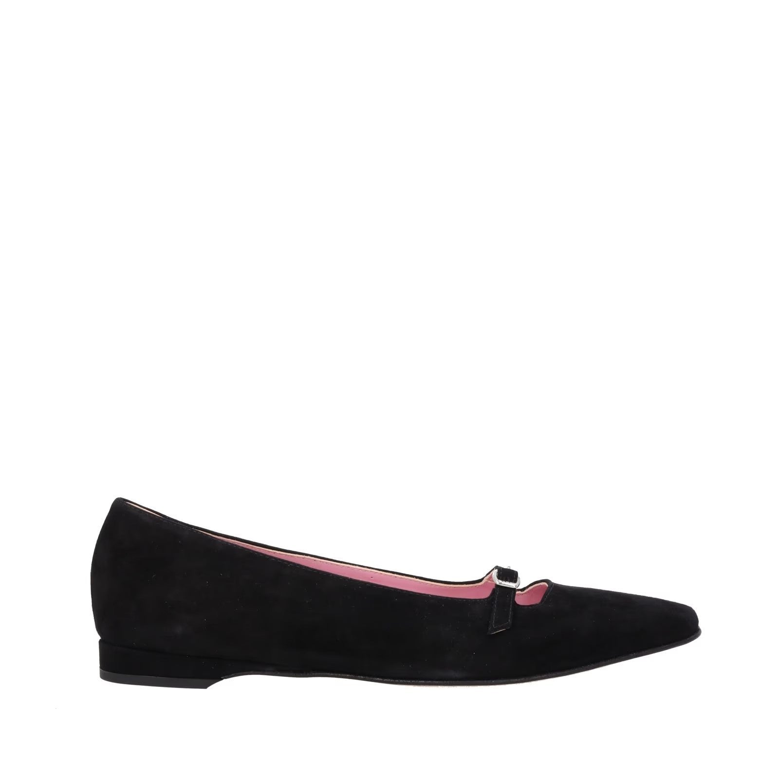 CAREL PARIS Womens Emilie 24 Ballet Flats Black Suede Leather Bow UK 5.5 RRP350