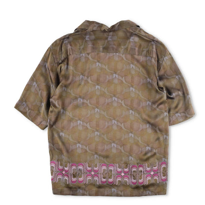DRIES VAN NOTEN Mens Cassi Embroider Shirt Button-Up Green Short Sleeve S RRP753 — View 4