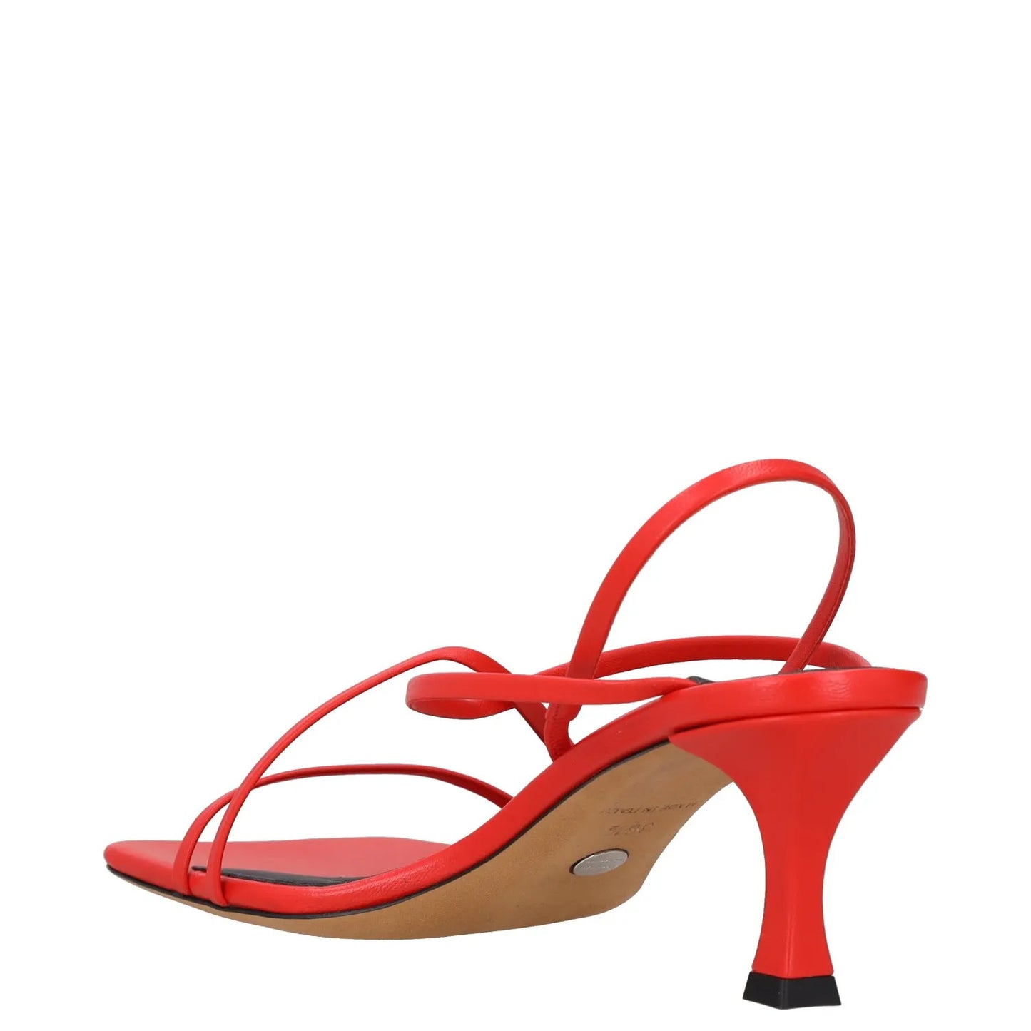 PROENZA SCHOULER Womens Square Strappy Sandals 60mm High Heel Red UK 3.5 RRP 475 — View 5