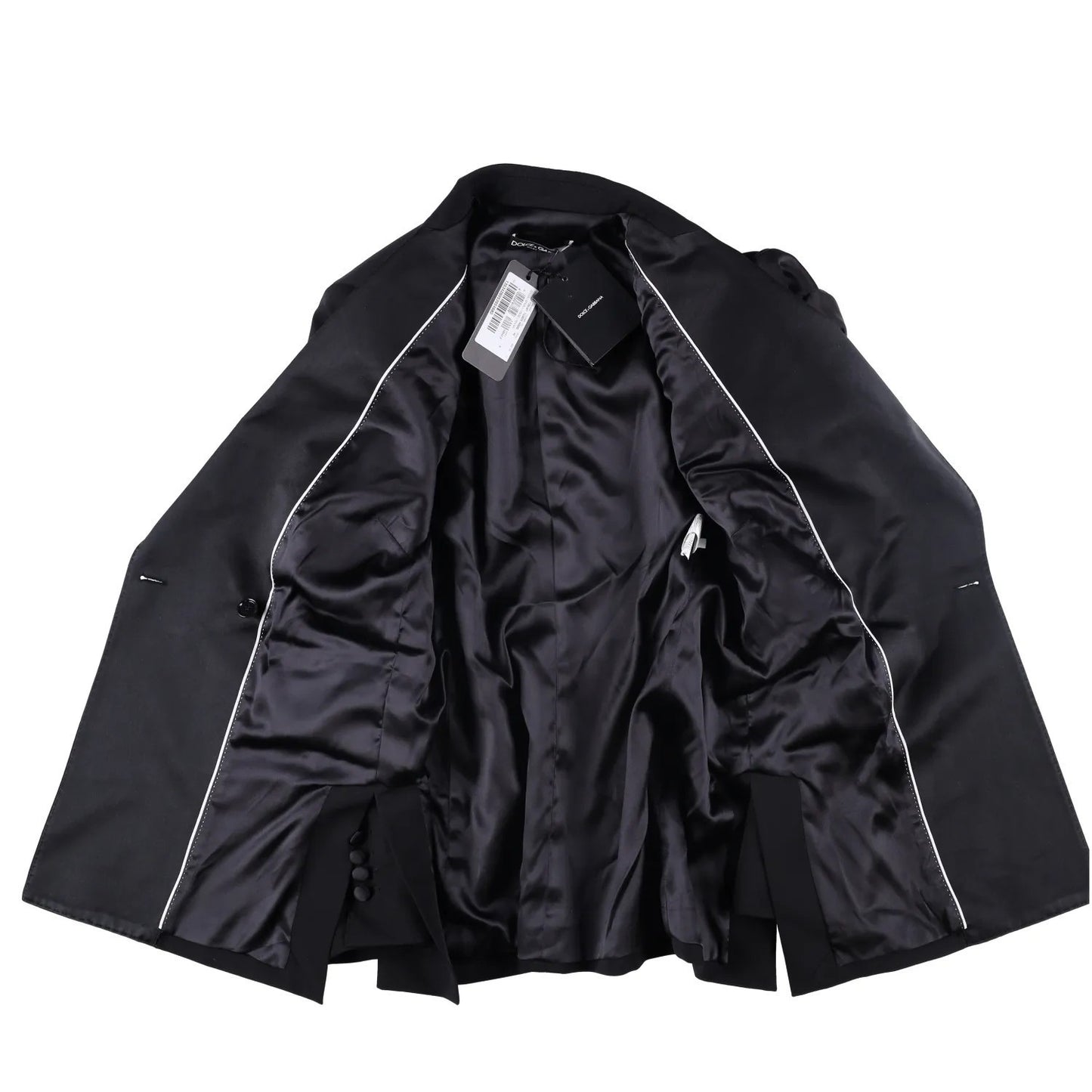 DOLCE & GABBANA Womens Jacket Blazer V-Neck Long Sleeve Black Size 40 RRP 3600 — View 8
