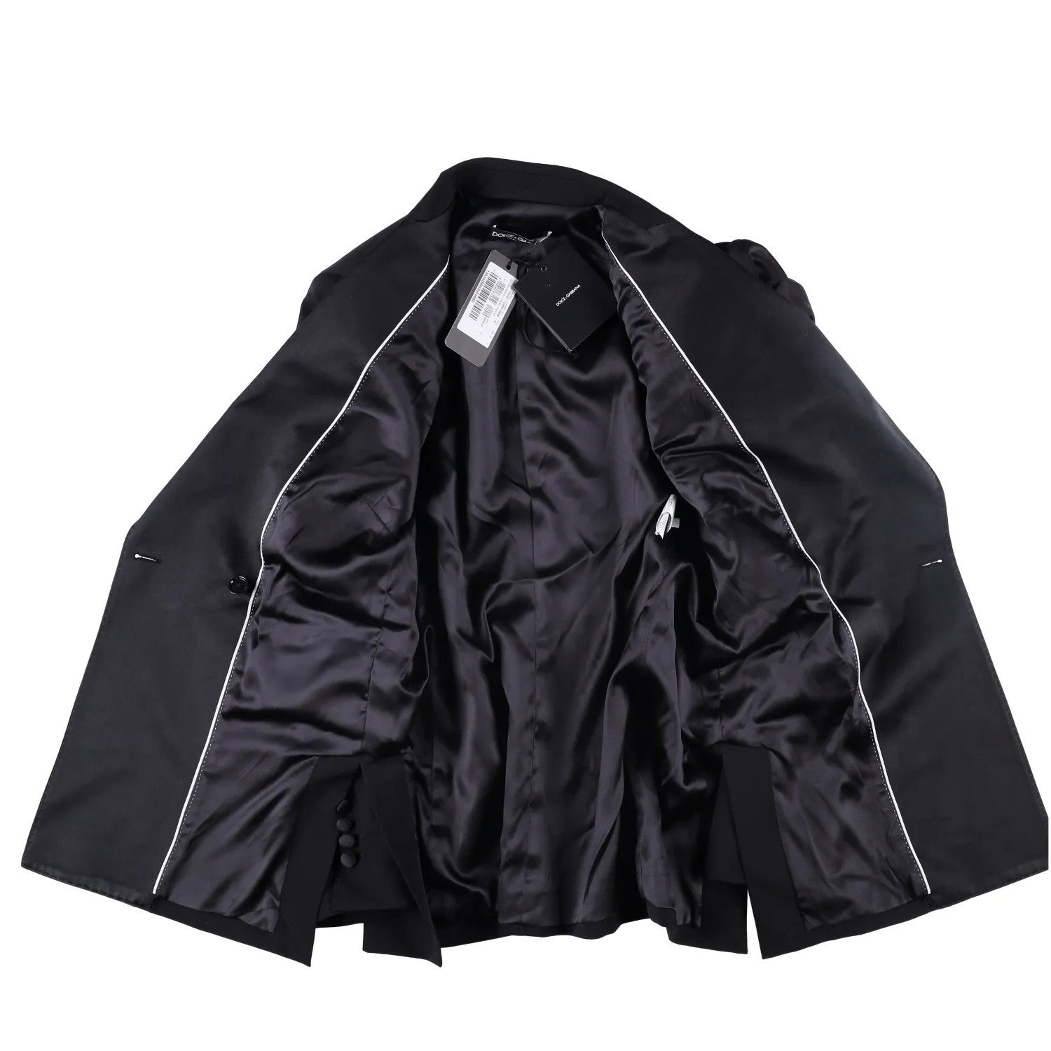 DOLCE & GABBANA Womens Jacket Blazer V-Neck Long Sleeve Black Size 40 RRP 3600 — View 8