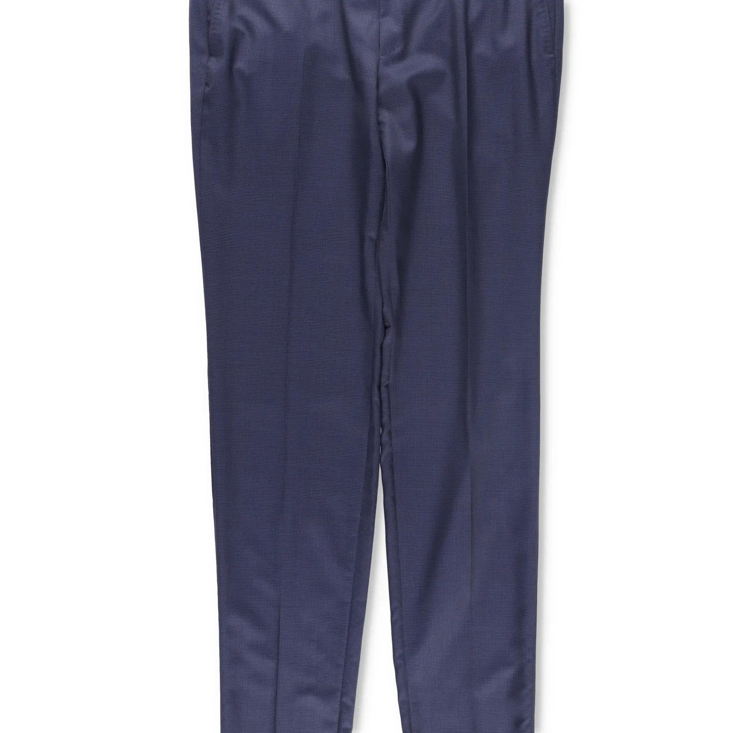ERMENEGILDO ZEGNA Mens Trousers Wool Blend Blue Flat Front Size 52 R RRP 350 — View 3