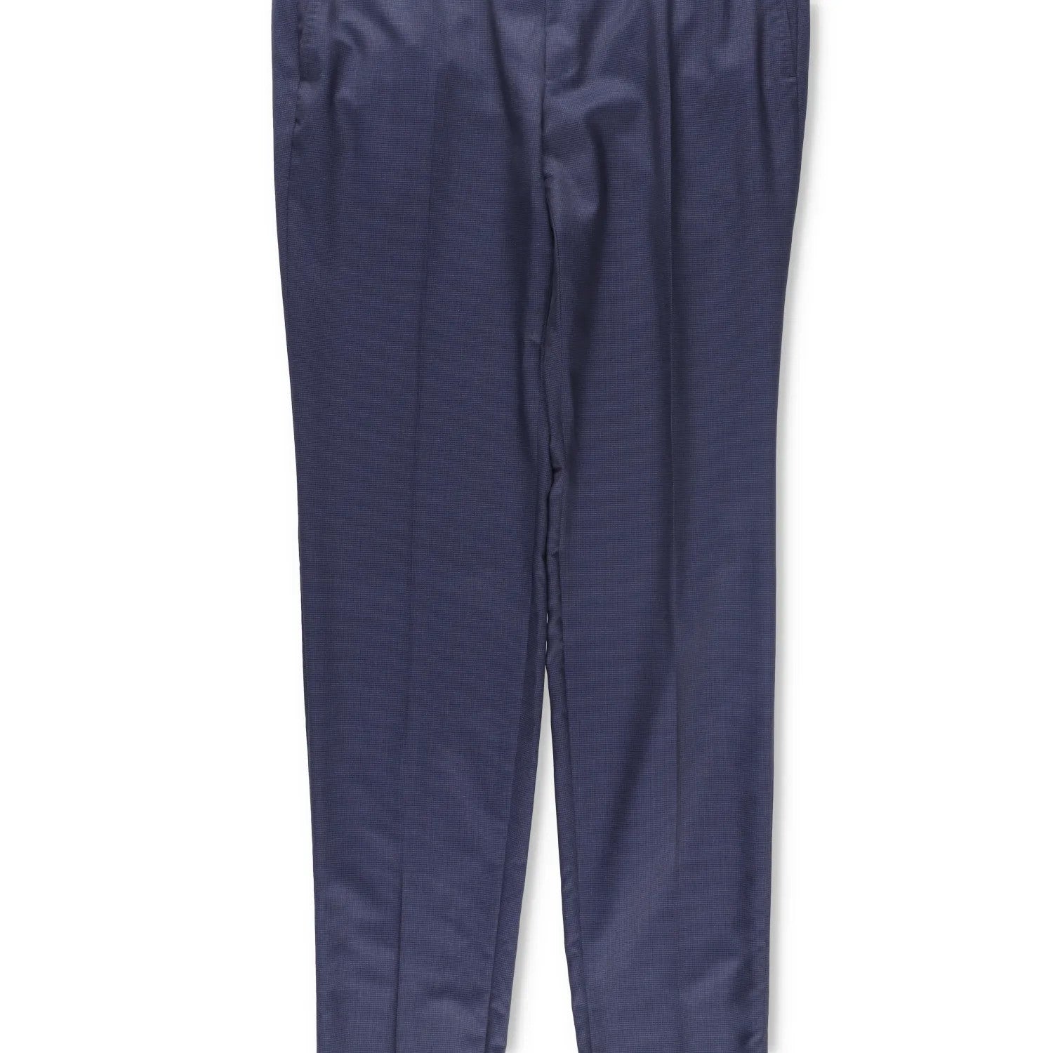 ERMENEGILDO ZEGNA Mens Trousers Wool Blend Blue Flat Front Size 52 R RRP 350 — View 3