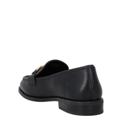 MICHAEL KORS Womens Tiegan Leather Loafer Slip On Black Size UK 3 RRP 190 — View 5