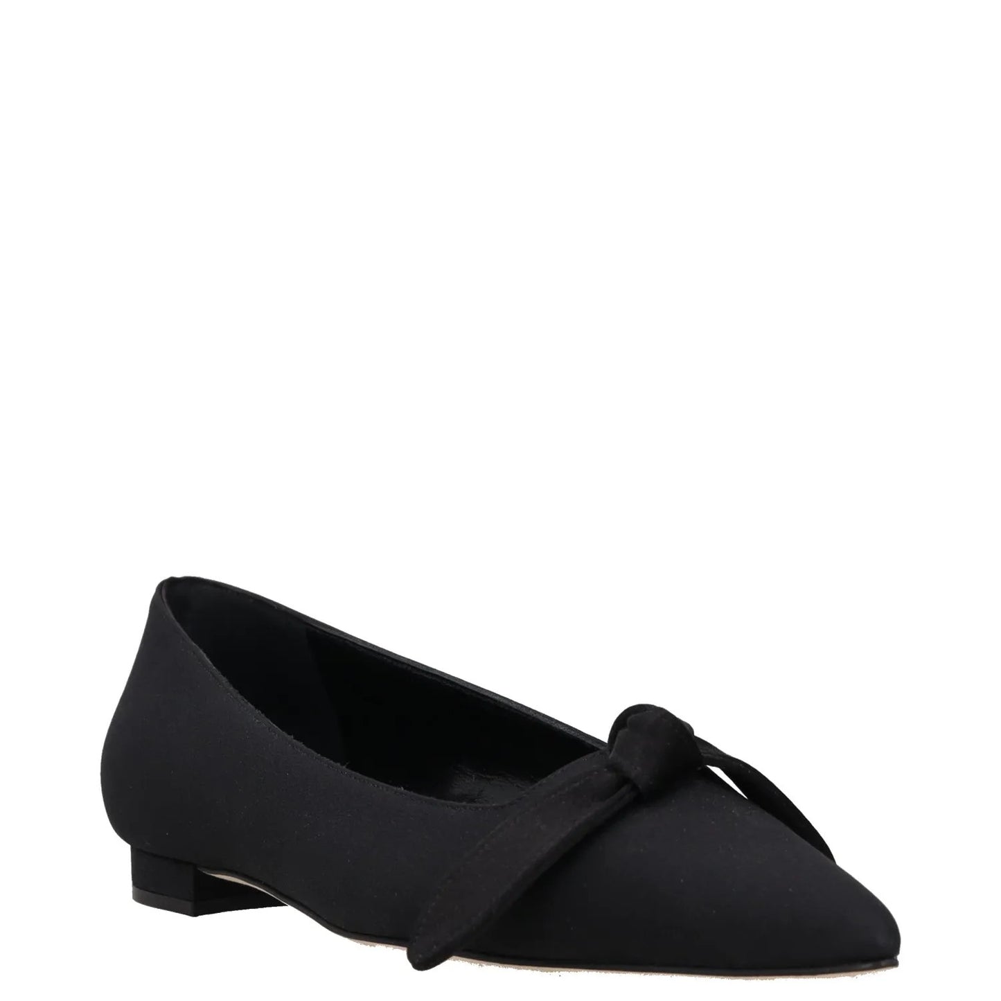 MANOLO BLAHNIK Womens Flats Black Synthetic Slip On Bow Detail UK 2 RRP 650 — View 2