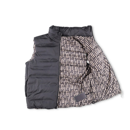FENDI Mens Puffed Gillet Rev Pad Waistcoat Black Sleeveless Size 46 RRP 1850 — View 5