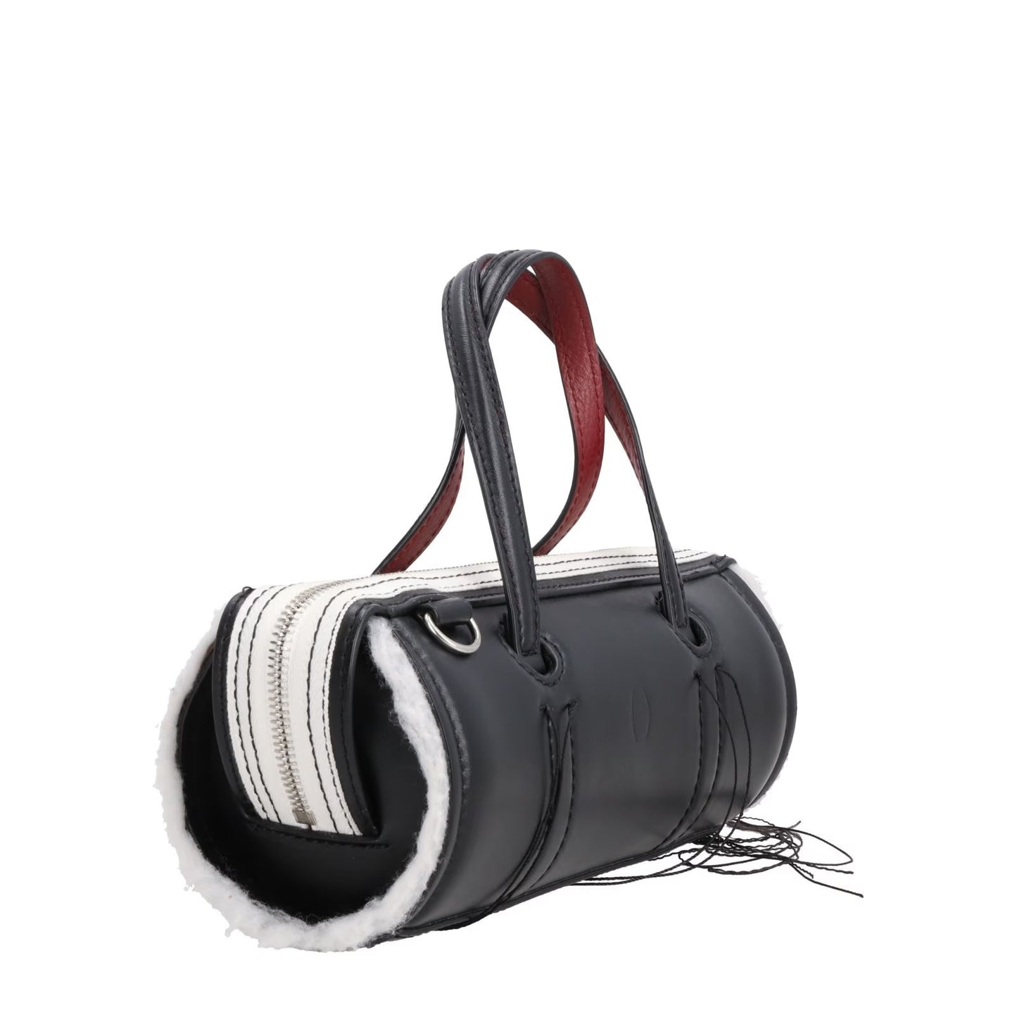DENTRO Womens Anona Leather Crossbody Bag Black Leather Top Handle OS RRP 535 — View 6