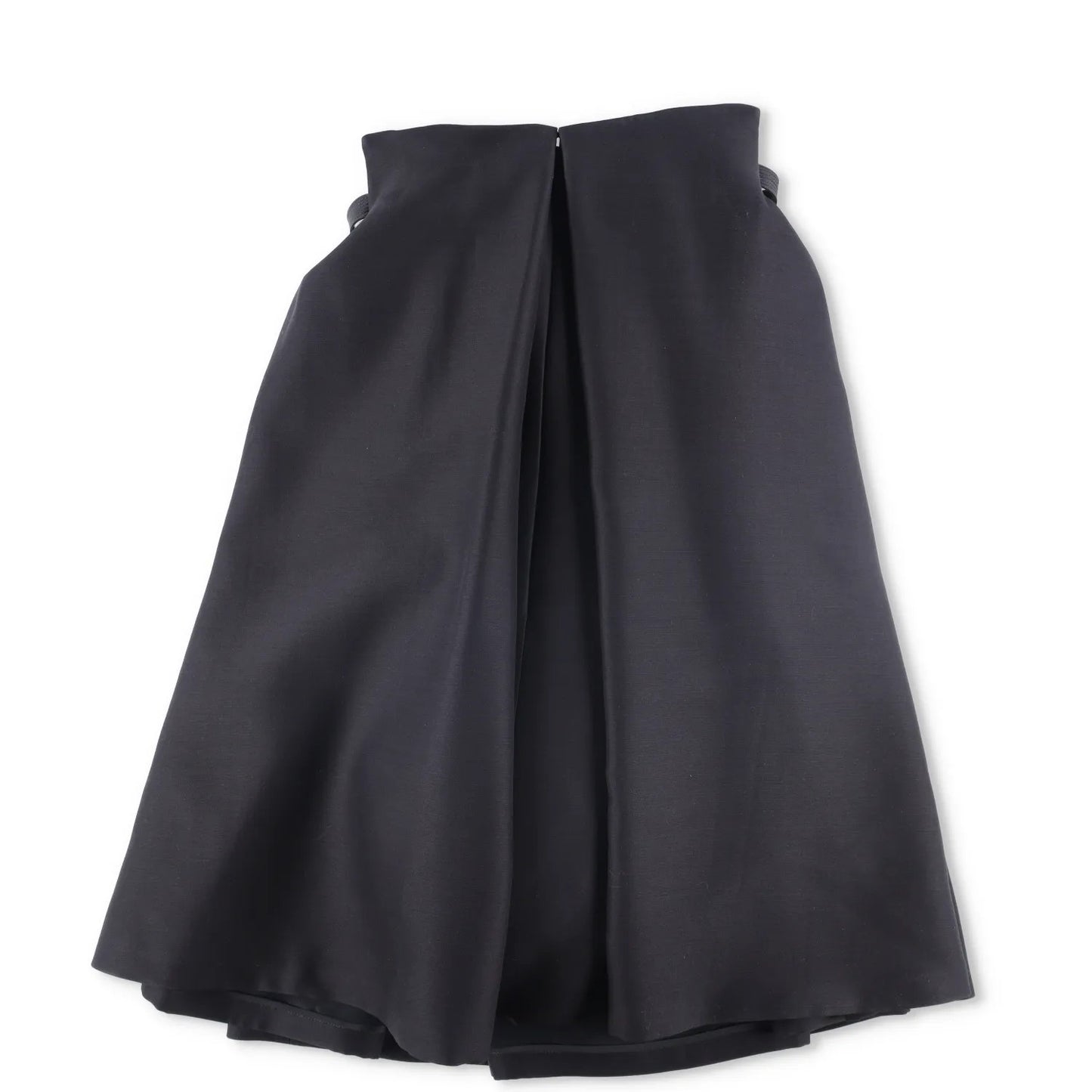 VERSACE Womens Midi Dress Pleated High Rise Wide Leg Silk Black 38 RRP 3520 — View 6