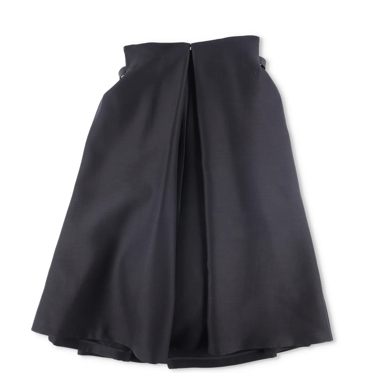 VERSACE Womens Midi Dress Pleated High Rise Wide Leg Silk Black 38 RRP 3520 — View 6
