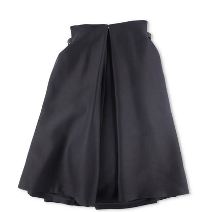 VERSACE Womens Midi Dress Pleated High Rise Wide Leg Silk Black 38 RRP 3520 — View 6