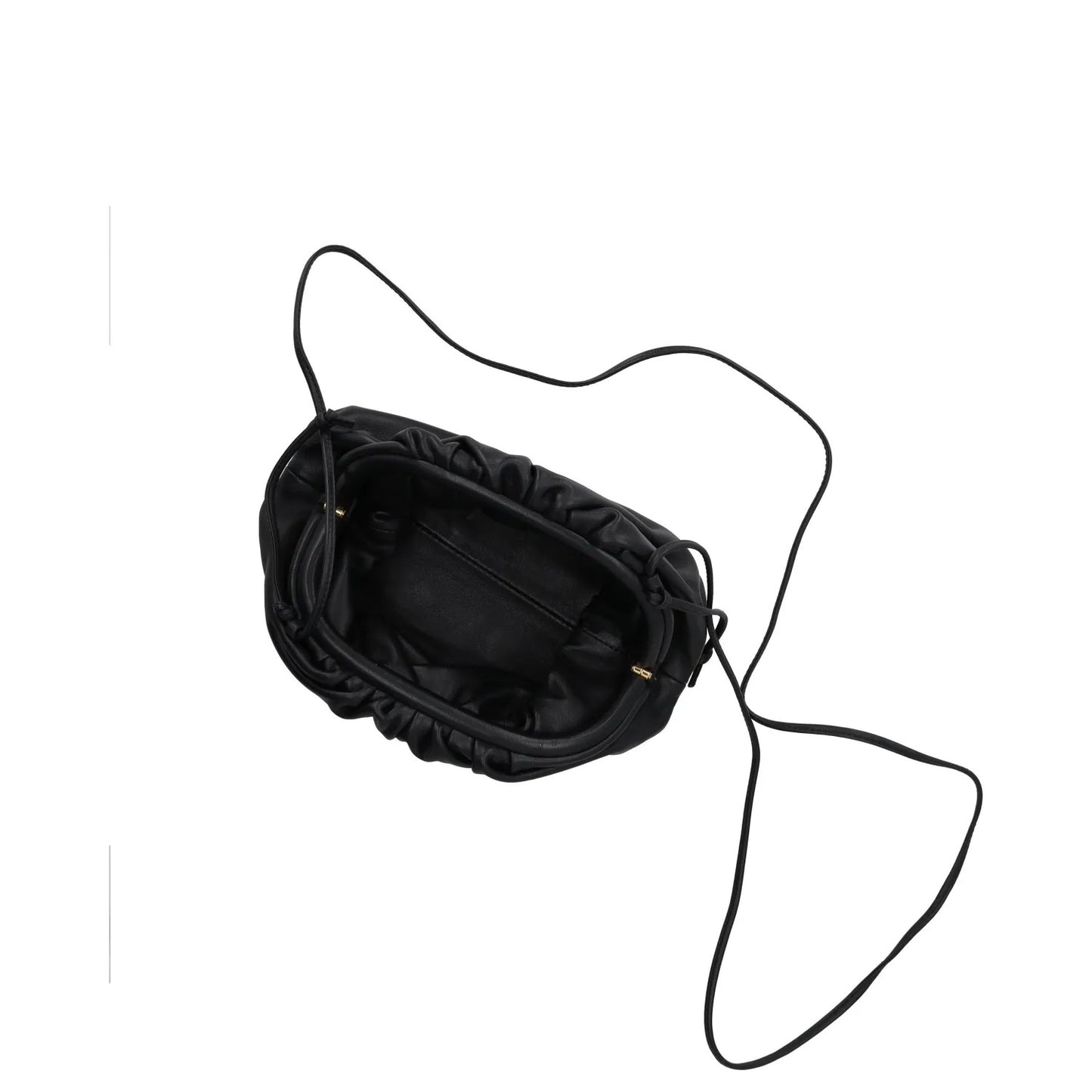 BOTTEGA VENETA Womens Mini Blois Pouch Bag Black Smooth Size S RRP 1710 — View 7
