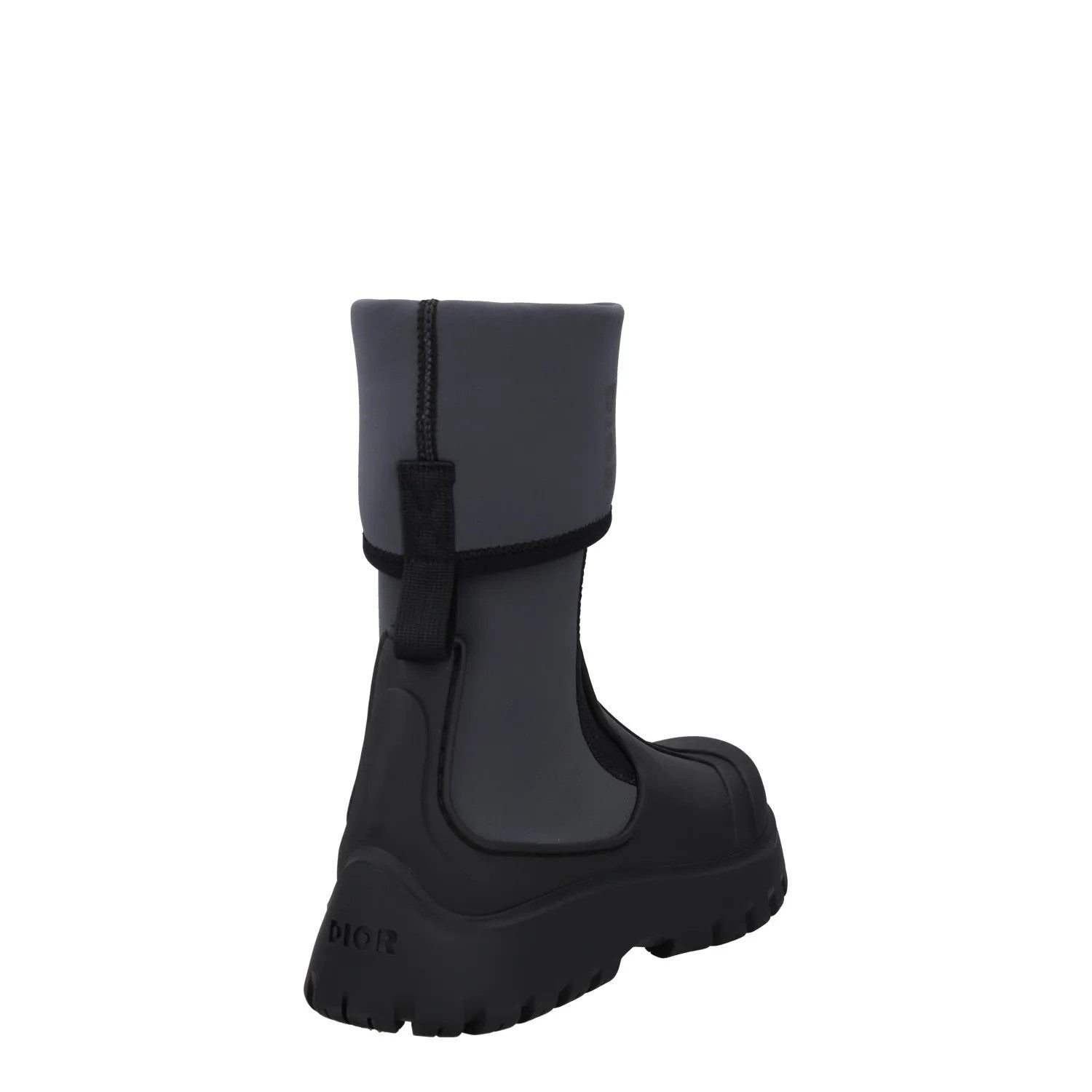 DIOR HOMME Mens Garden Rain Boots Black Synthetic Waterproof UK 12 RRP 855 — View 6