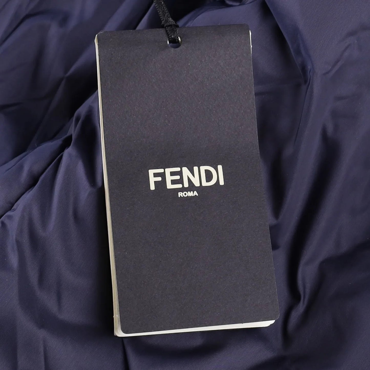 FENDI Mens Blouson Embossed Jacket Shirt Jacket Blue Knit Size 48 RRP 2150 — View 8