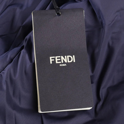 FENDI Mens Blouson Embossed Jacket Shirt Jacket Blue Knit Size 48 RRP 2150 — View 8