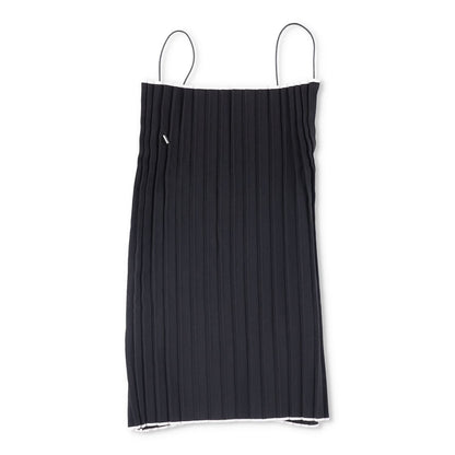 JACQUEMUS Women La Haut Maille Plisse Blouse Black Knit Pleated Square 40 RRP275