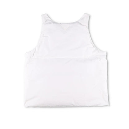 PRADA Mens Tela Cotton Vest White Waistcoat Gillet Sleeveless Size L RRP 1200 — View 9