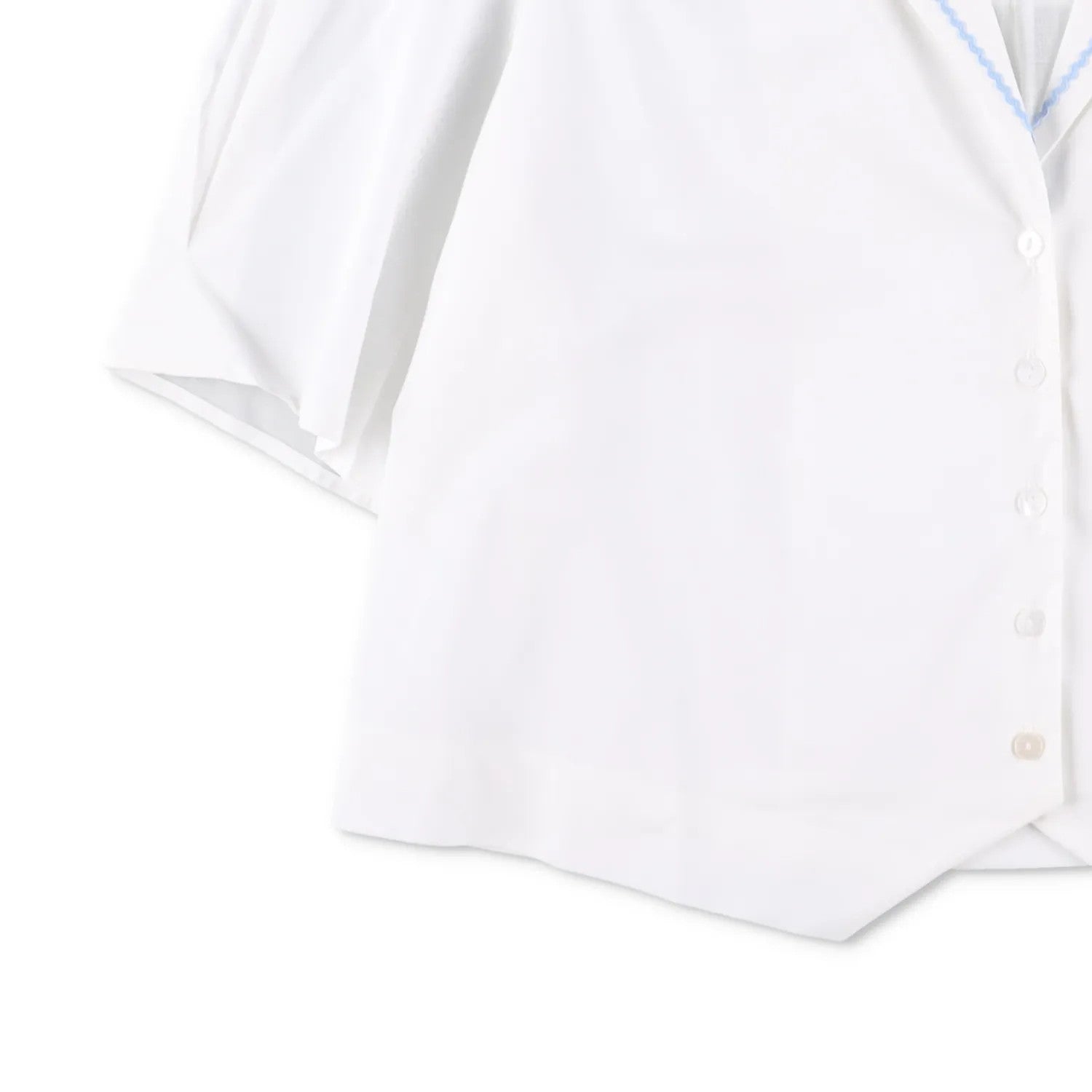 RIXO Womens Ravello Blouse Collared Palm Embroidered Short Puff Sleeve 14 RRP175 — View 3