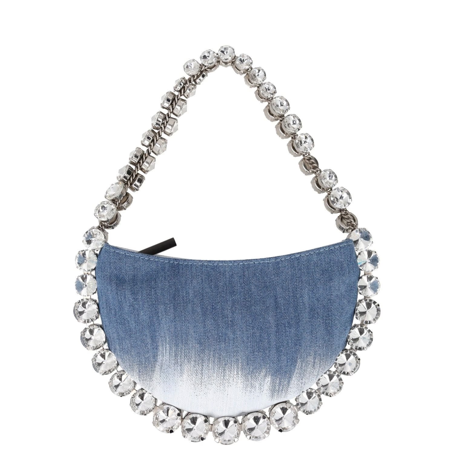 L'ALINGI Womens Flexible Eternity Denim Mini Clutch Bag Blue One Size RRP 850