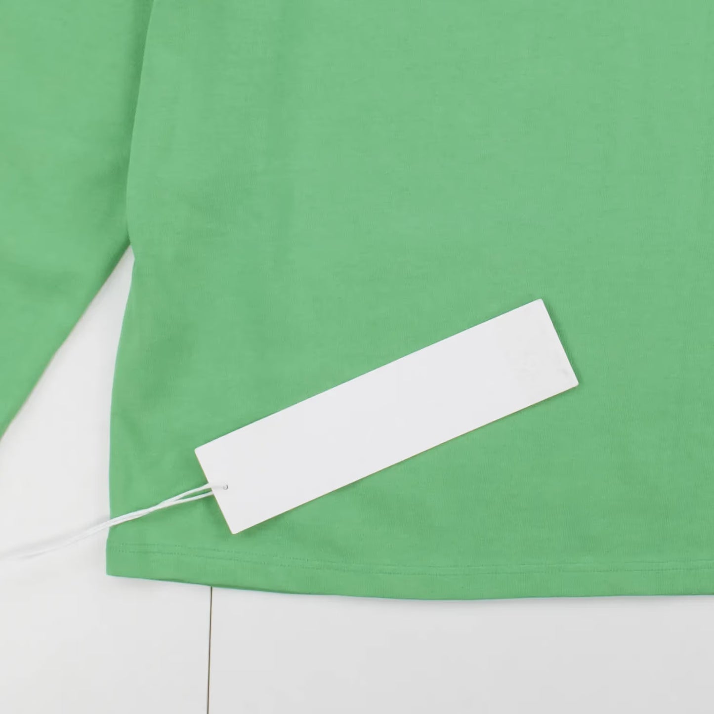 SSENSE WORKS Mens Green Cotton Long Sleeve Crew Neck T-Shirt Size XS RRP 150 — View 5