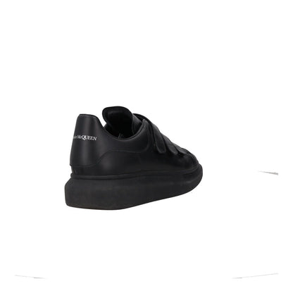 ALEXANDER MCQUEEN Mens Trainers Black Leather Low Top Strappy UK 9.5 RRP 485 — View 6