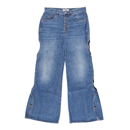 CHLOE Womens Chloe Trouser Denim Wide Leg Jeans Blue Relaxed Fit  28 RRP 762.4