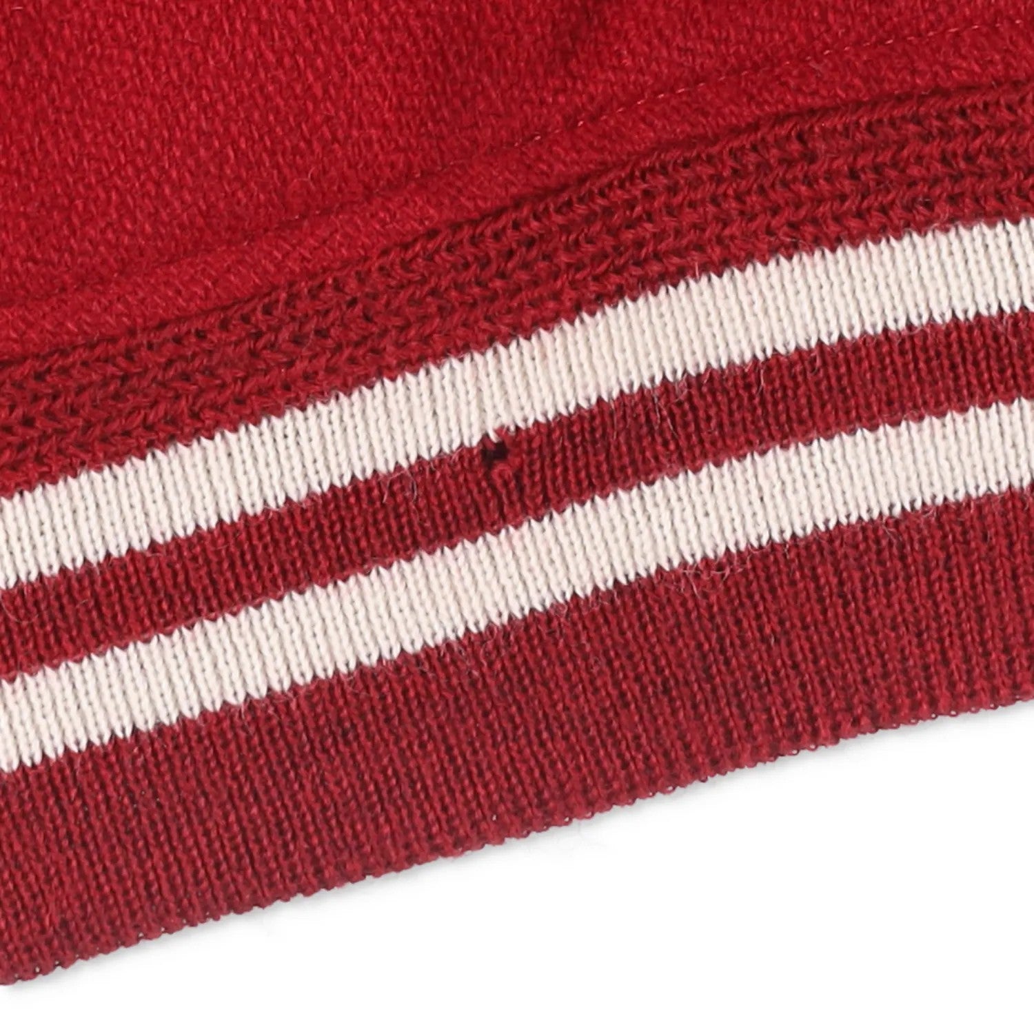 SAINT LAURENT Womens Varsity Jacket Red White Wool Snap Closure Size 48 RRP 2000 — View 7