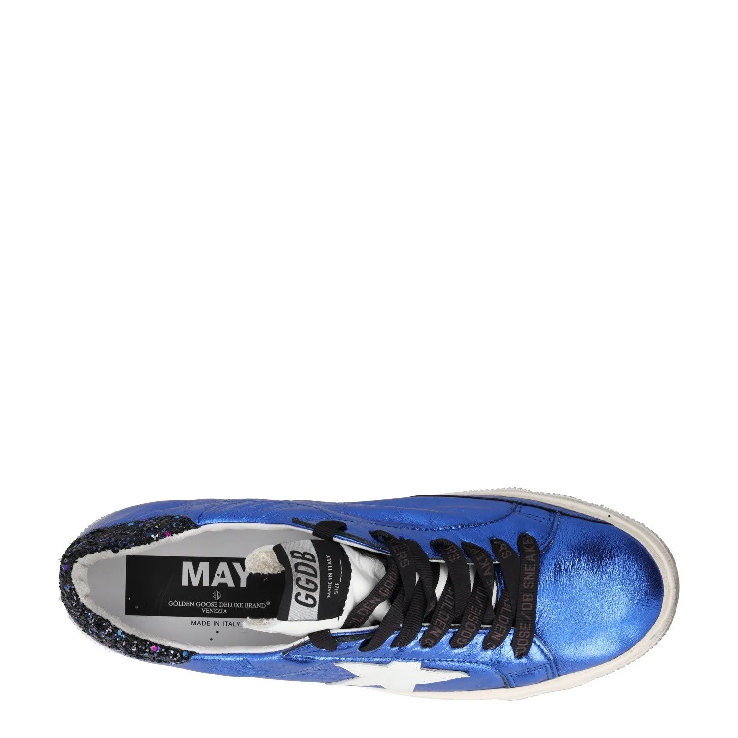 GOLDEN GOOSE Womens Blue White Leather Low Top Lace Up Star UK 8 RRP 485 — View 7