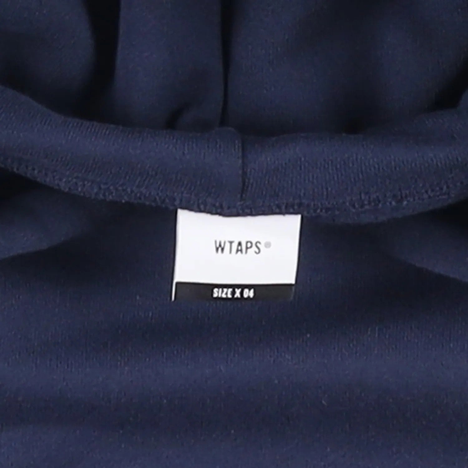 WTAPS Mens Hoodie Blue Cotton Kangaroo Pocket Logo Pullover Size X 04 RRP 200 — View 7