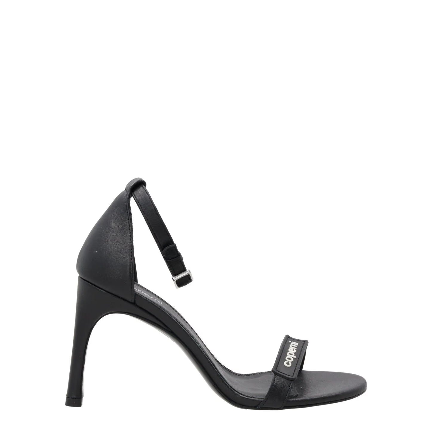 COPERNI Womens Skinny Strap Logo Sandals Leather Formal Heeled Black EU36 RRP450