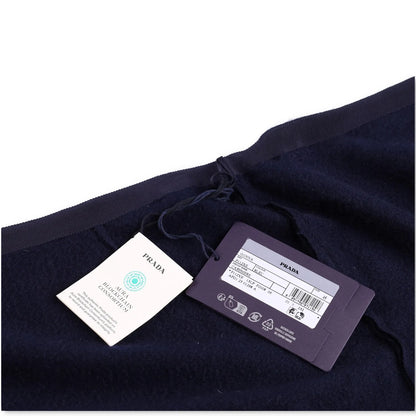 PRADA Womens Mini Skirts Cashmere Knit Navy Blue Short Elegant Size 46 RRP 945 — View 5